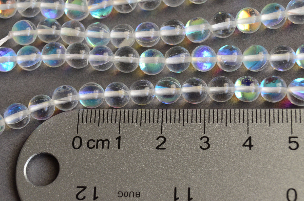 8mm Rainbow Mermaid Ombre Pearls Beads, Faux Pearls Beads, Chunky