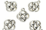 Knot Charms, Silver Tone (1620)
