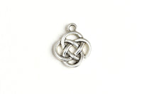 Knot Charms, Silver Tone (1620)