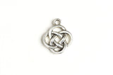 Knot Charms, Silver Tone (1620)