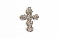 Flower Cross Charms, 37x26mm (1710)