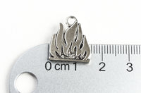 Campfire Charms, Silver Tone, 19x16mm - 10 pieces (1613)