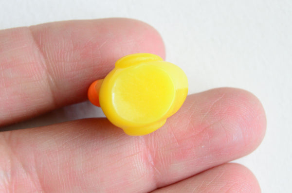 Yellow Rubber Duck Pendants, 3d Plastic Bird Charms, 19mm x 18mm - 4 p –  Paper Dog Supply Co