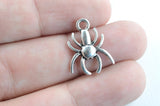Spider Charms, Antique Silver Plated, 18mm - 10 pieces (Q150S)