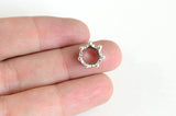 4 Crown Beads Rose Gold Copper Large Hole Spacer 7 x 11mm