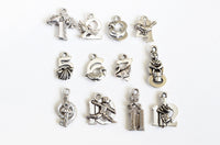 Twelve Days Of Christmas Charms Antique Silver - 12 pieces (500)