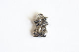 Dragon Charms, Antique Silver plated, 15mm - 10 pieces (706)