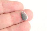 Silver Teardrop Stamping Blanks, Stainless Steel 10mm x 6mm - 10 pieces (SB025)