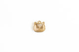 Cat Charms, Picture Face, Gold Toned - 4 pieces (823)