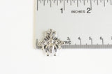 Bee Charms, Antique Silver Tone, 26mm x 25mm- 10 pieces (903)