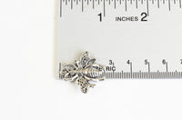 Bee Charms, Antique Silver Tone, 26mm x 25mm- 10 pieces (903)