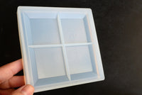 Square Tray Mold, 4 1/4" - 1 piece (M047)