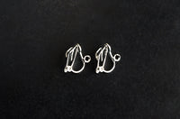 Clip On Earrings, Silver Tone, 10 pieces (F159)