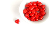 Red Heart Bead, Acrylic, 10mm x 11mm - 30 pieces (961)