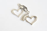 Heart Charms With Nurse Cap, Tibetan Silver Tone, Medical Love Pendants, 21 x 23mm - 10 pieces (1028)