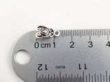 Pendant Bail, Necklace Findings, Antique Silver Tone, Large Hole, 13mm x 8mm - 10 pieces (1125)