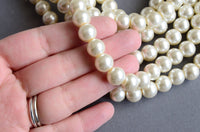 Glass Pearl Beads, 10mm - 15" Strand (PC018)