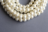 Glass Pearl Beads, 10mm - 15" Strand (PC018)