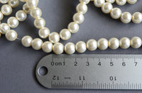 Glass Pearl Beads, 10mm - 15" Strand (PC018)