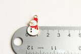 Snowman Charms, Winter Wonderland, Holiday Pendants, 21mm x 12mm - 4 pieces (1492)