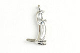 Meerkat Charms, Silver Tone Double Sided Animal Pendants, 26mm, 5 pieces (1891)