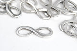 Silver Infinity Charms, 23 mm x 8 mm - 10 pieces