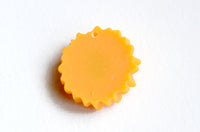 Sunflower Cabochons, Flower Jewelry And Craft Supplies, 24mm x 7mm - 5 pieces (PC041)