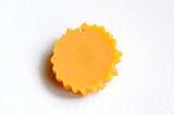 Sunflower Cabochons, Flower Jewelry And Craft Supplies, 24mm x 7mm - 5 pieces (PC041)