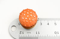 Resin Cheeseburger Pendants, 25mm - 2 pieces (PC048)