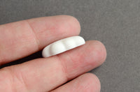 White Cloud Cabochon, Resin Clouds, 22mm x 14mm - 6 pieces (PC051)